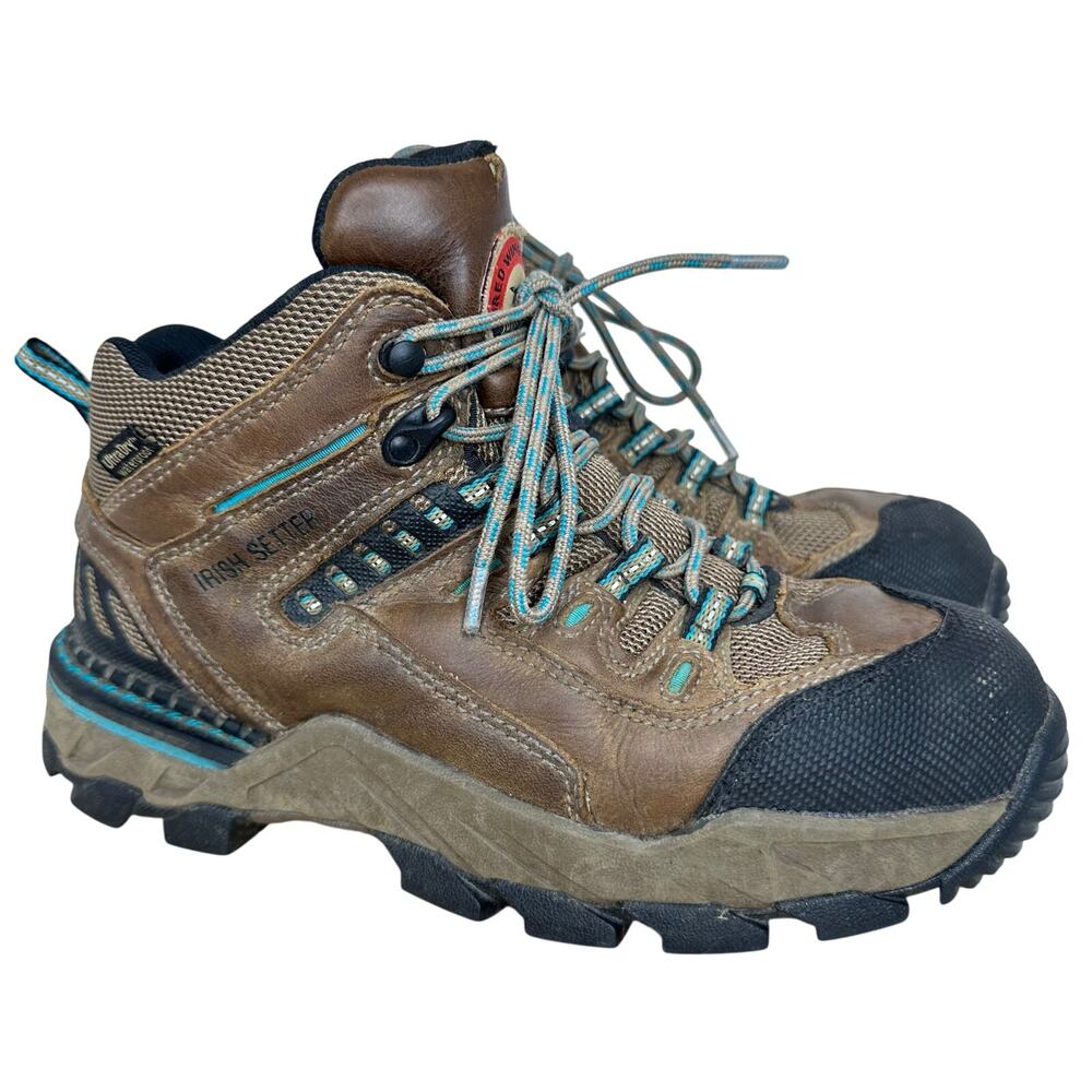 Red Wing Irish Setter Aluminum Toe 5" Work Boots 83204 Womens Size 7.5